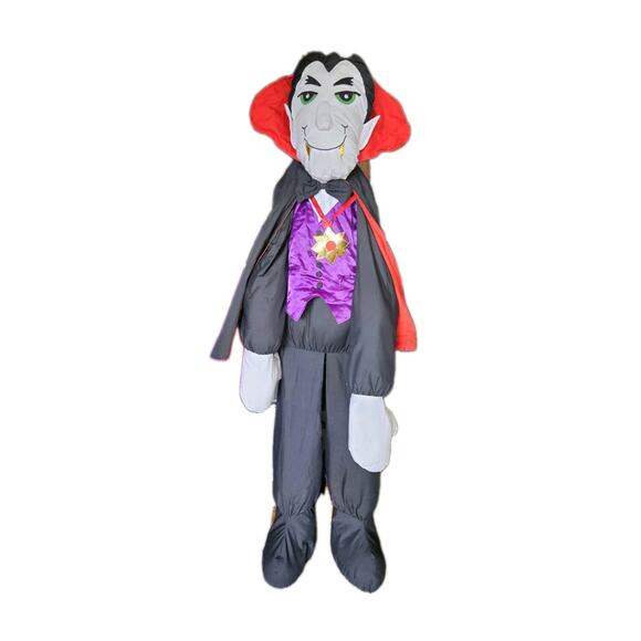 Vtg Lillian Vernon Dracula Vampire Life Size 5 Ft Plush Figure Halloween 60" - Picture 2 of 9